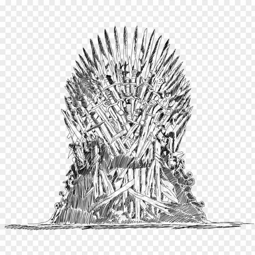 Throne A Game Of Thrones Drawing Line Art PNG