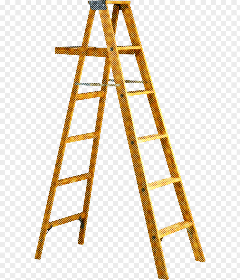 Ladder Yellow Tool Metal PNG