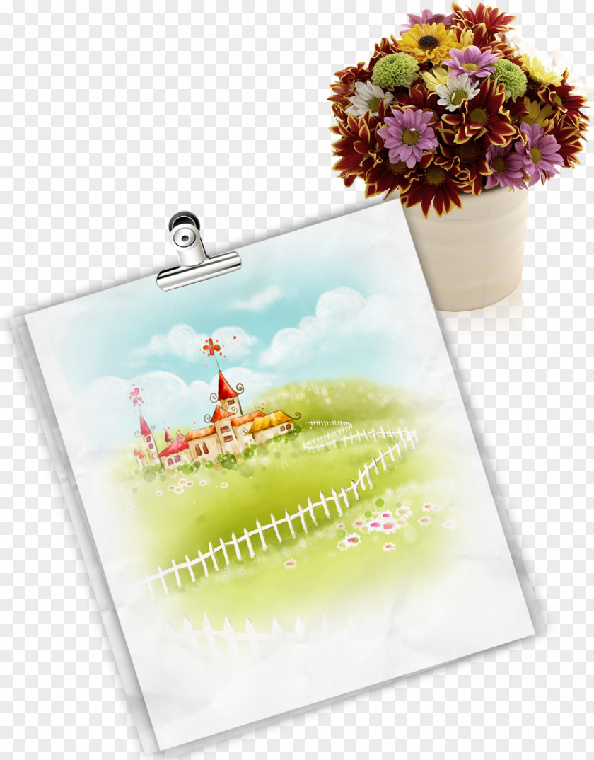 Painting And Decorative Vase Calendar Download PNG