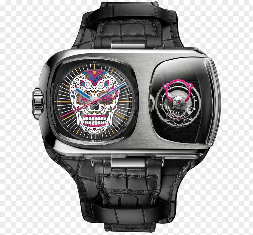 Skeleton Driving Watch Calavera Exquisite Timepieces Culture Tourbillon PNG