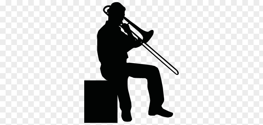 Trombone Silhouette Musician Mellophone Musical Instruments PNG