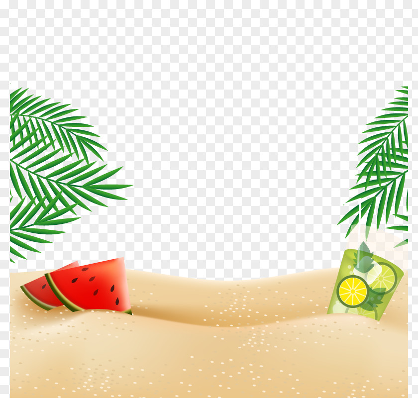 Vector Watermelon Beach GPS Tracking Unit PNG