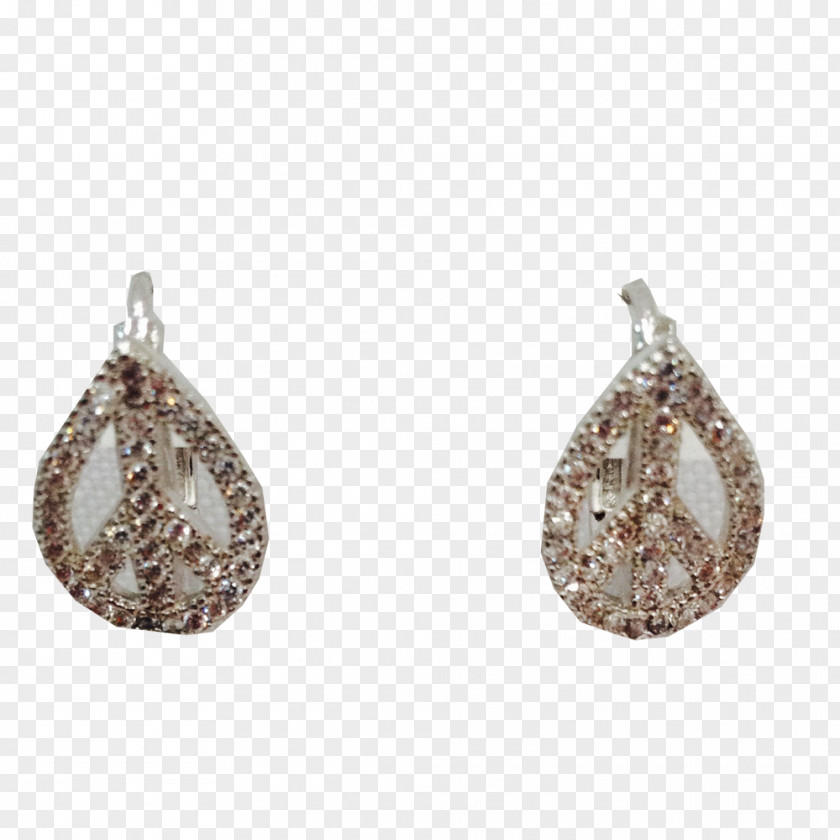 Arracada Earring Pearl Material Rhodium PNG