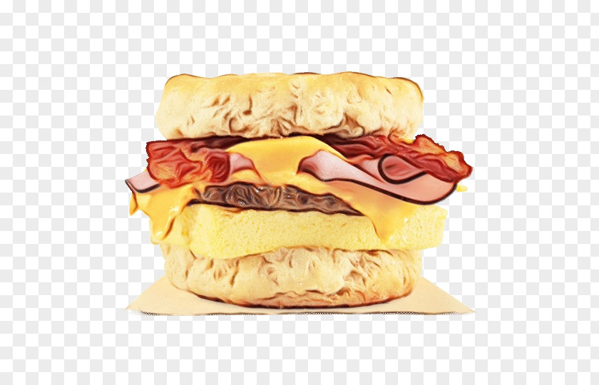 Bacon Sandwich Cuisine Food Fast Junk Breakfast Dish PNG