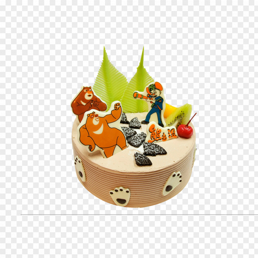 Bear Cake Torte Fruitcake PNG