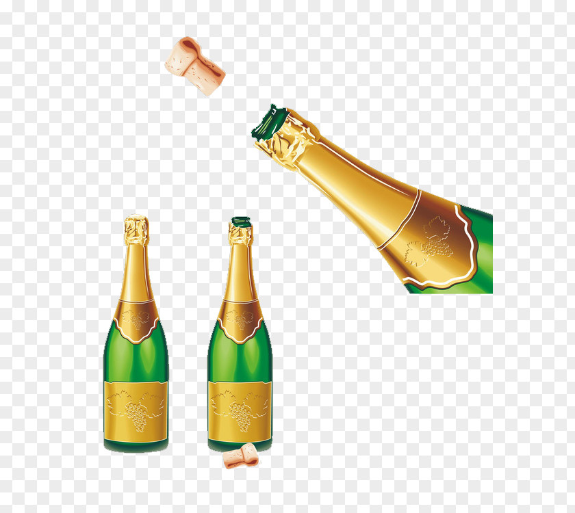 Champagne Beer Bottle Wine Royalty-free PNG