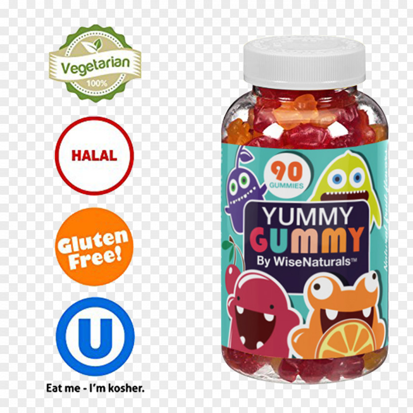 Child Gummi Candy Dietary Supplement Gummy Bear Kosher Foods Cholecalciferol PNG