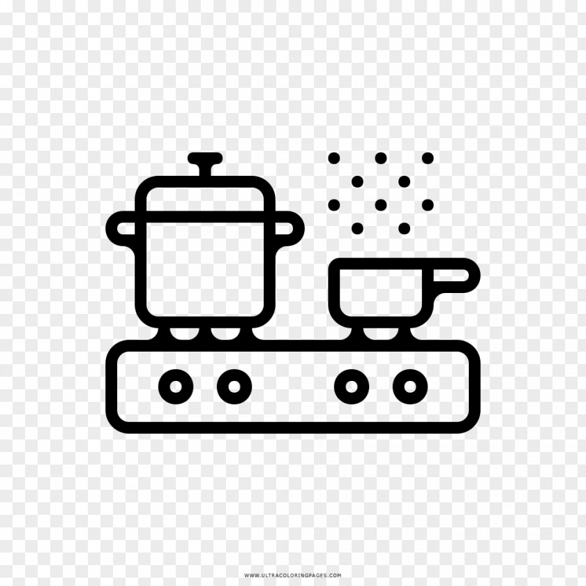 Stove Drawing Cooking Ranges Kitchen Coloring Book PNG