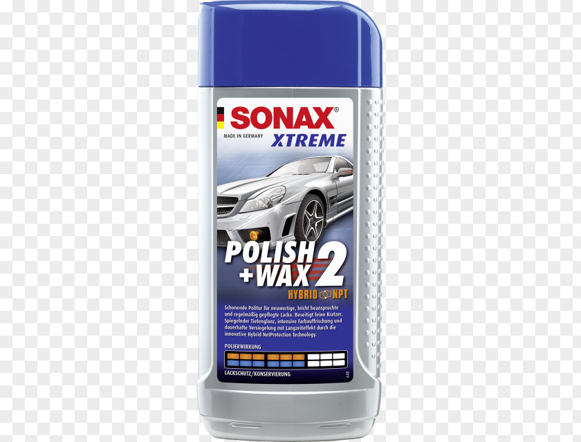 Car Wax Sonax Polish+Wax 2 NanoPro 207200 500 Ml Polishing PNG