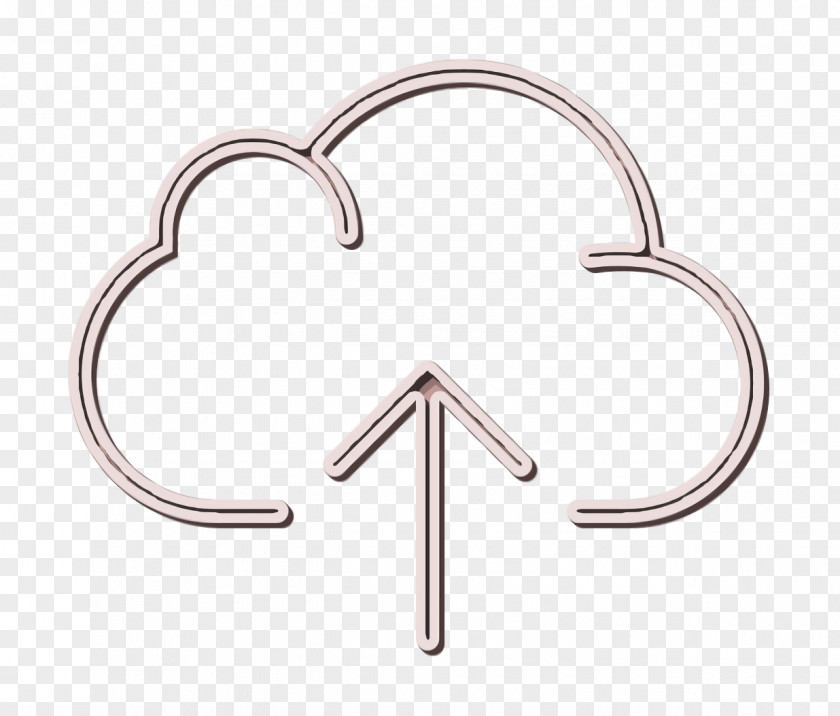 Metal Symbol Upload Icon Cloud Computing Essential Set PNG