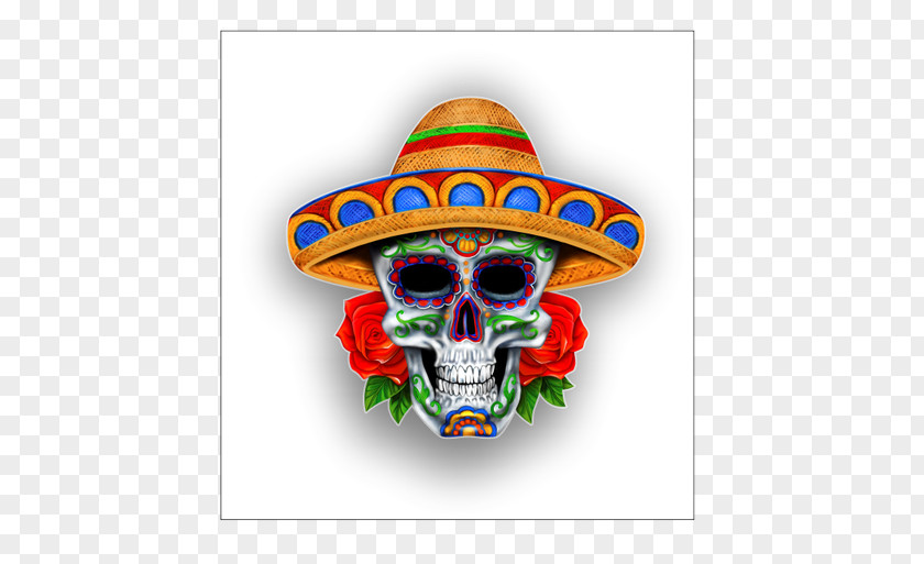 Sugar Skull Calavera Sombrero T-shirt Jersey PNG