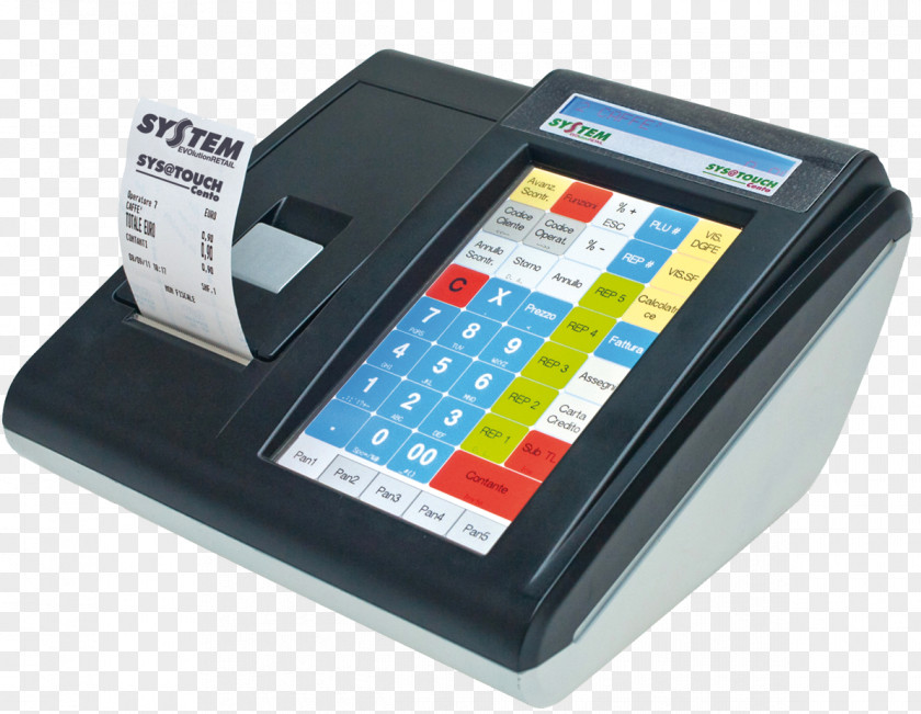 Touch Cash Register Scontrino Fiscale Sales Invoice Point Of Sale PNG