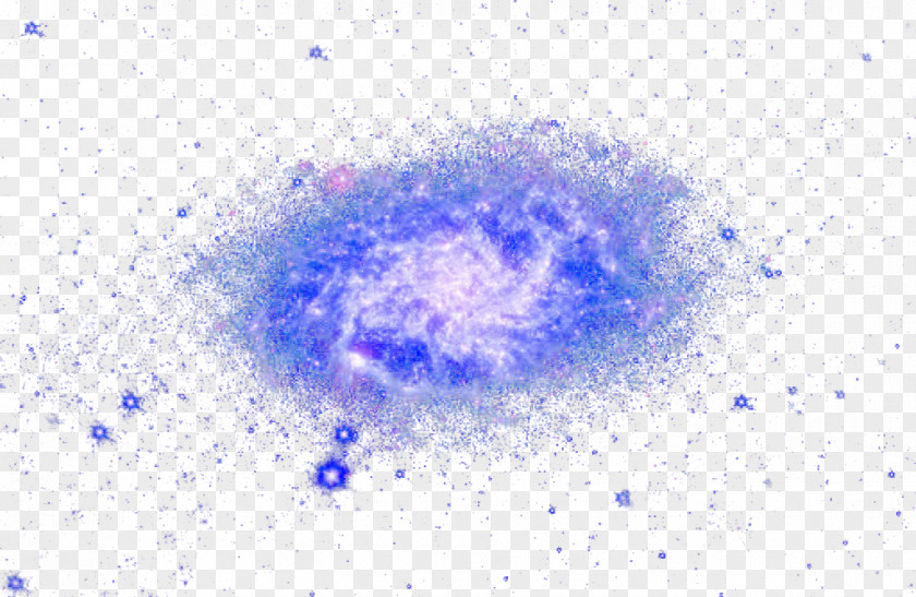 Blue Spiral Galaxy Sky Douchegordijn Pattern PNG