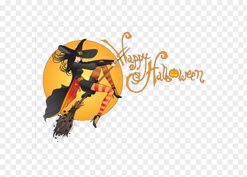 Cartoon Halloween Witch PNG