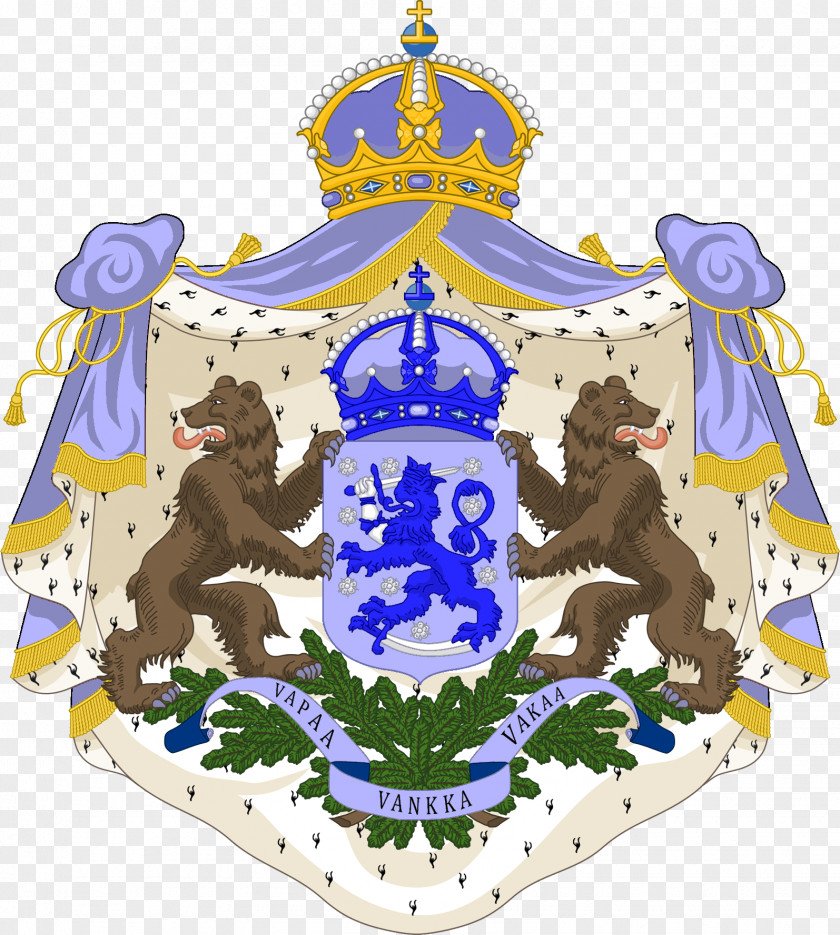 FINLAND Kingdom Of Finland Russian Civil War Coat Arms Sweden PNG