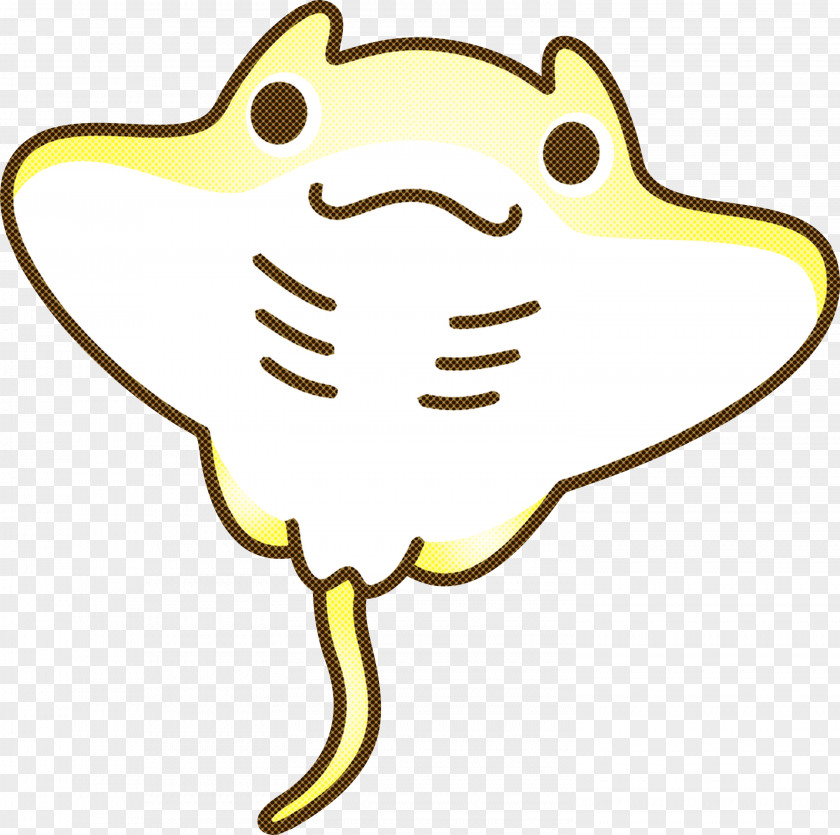 Yellow Cartoon Pleased PNG