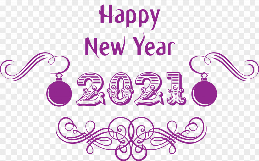 2021 Happy New Year PNG