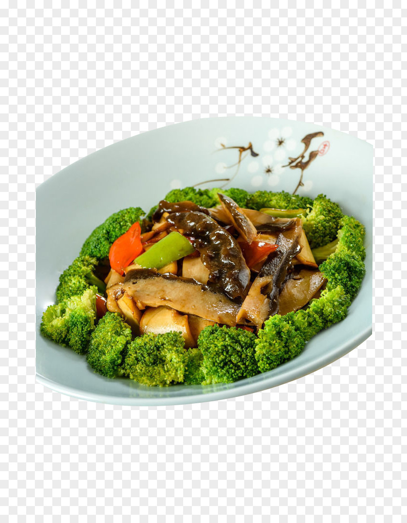 Broccoli Beans Mix Vegetarian Cuisine American Chinese PNG