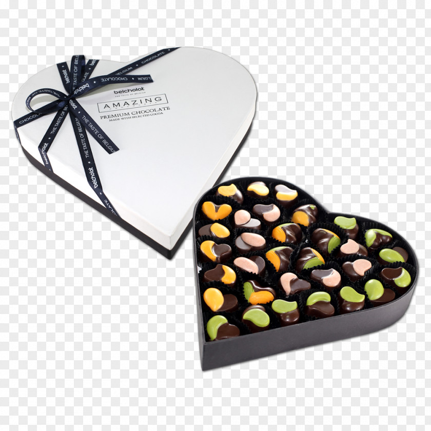 Valentine's Day Praline Chocolate Gift Belcholat PNG