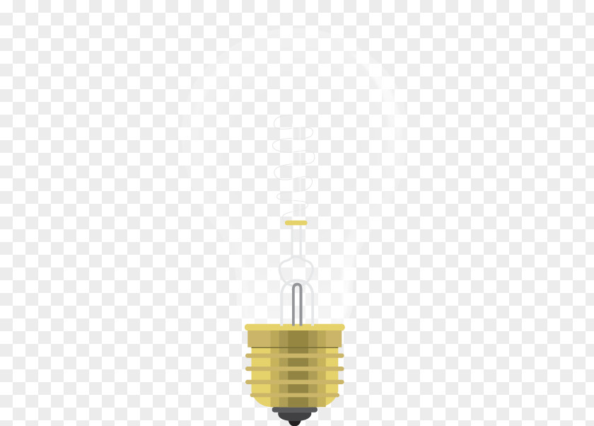 Vector Bulb Yellow Angle Pattern PNG