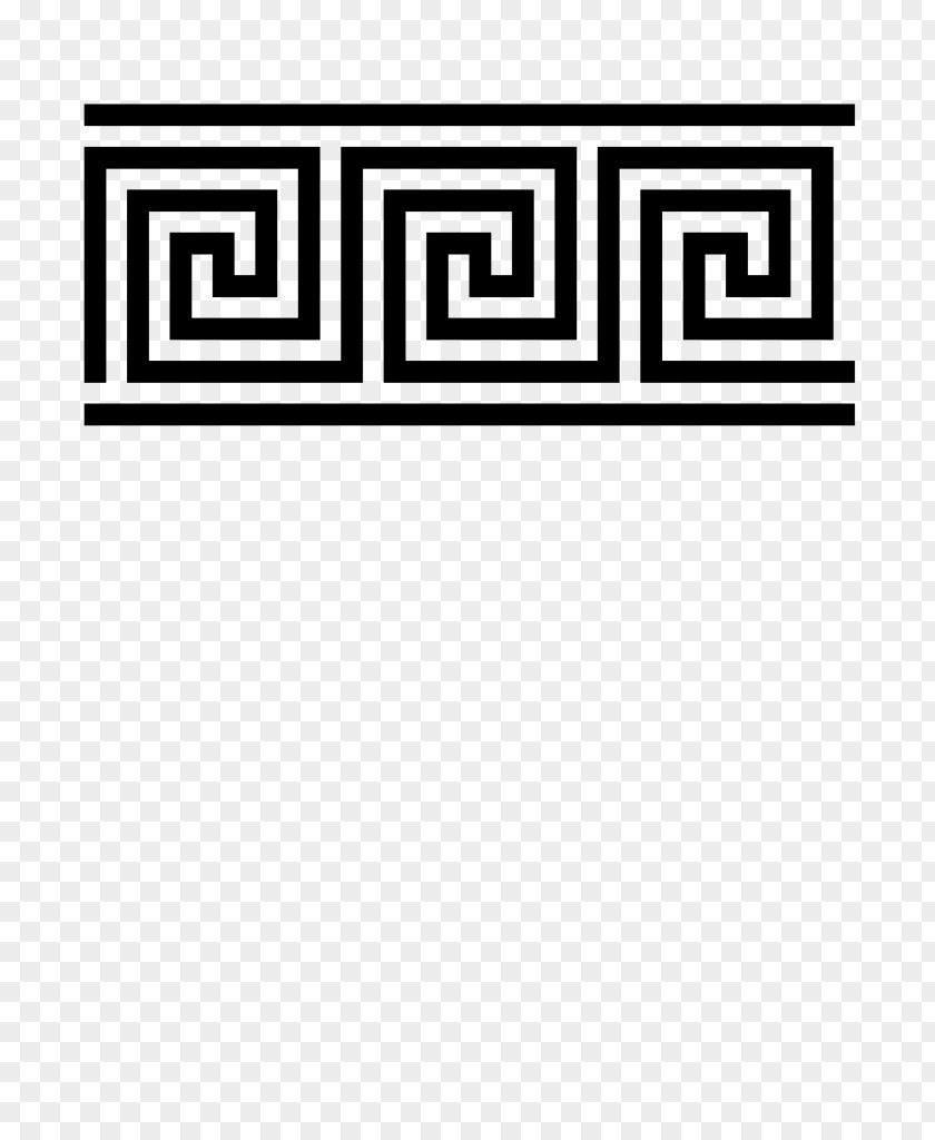 Ancient Greece Meander Ornament Arabesque PNG