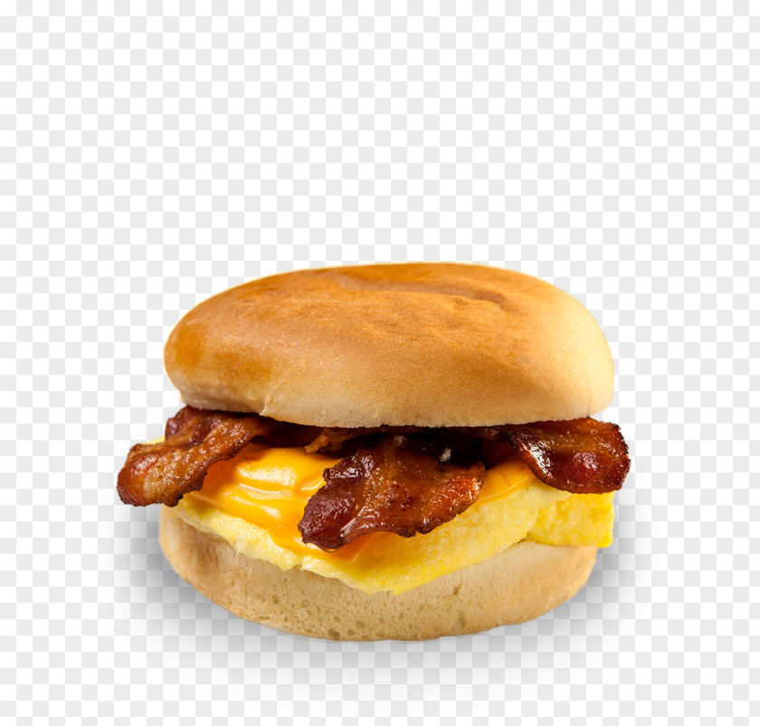 Bacon Hamburger Breakfast Sandwich Fast Food Cheeseburger Slider PNG