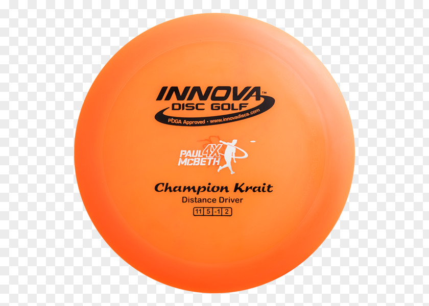 Disc Golf Champion Driver Boss Blue Innova Discs Ball PNG