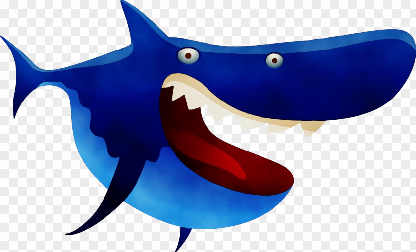 Electric Blue Great White Shark Background PNG