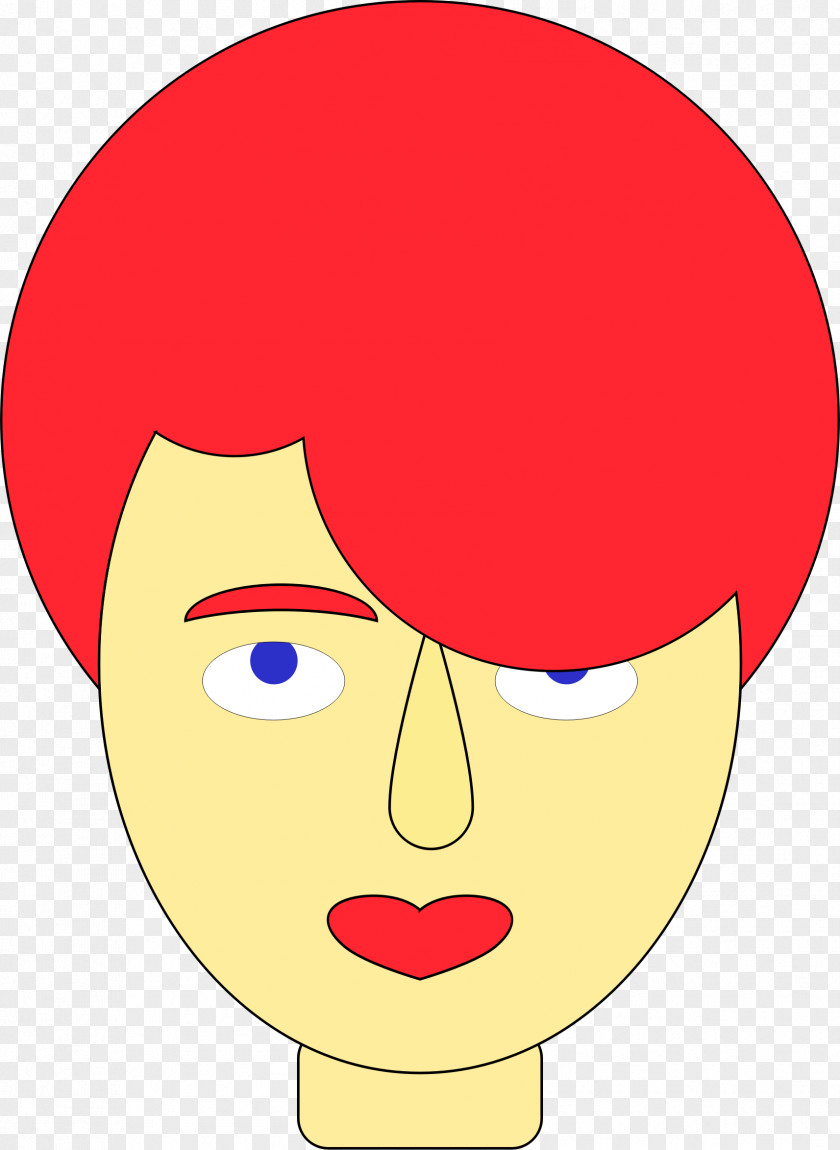 Eye Red Hair Face Clip Art PNG