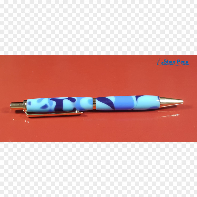 Handmade Pen Ballpoint Turquoise PNG