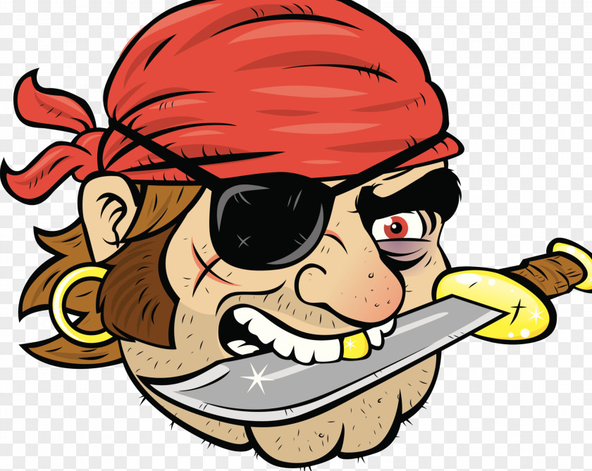 Pirate Illustrations Tooth Euclidean Vector Illustration PNG