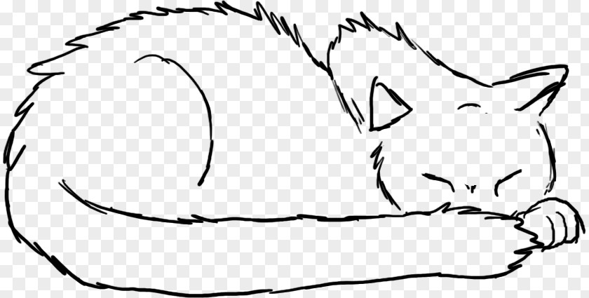 Cat Drawing Kitten Sleep Clip Art PNG
