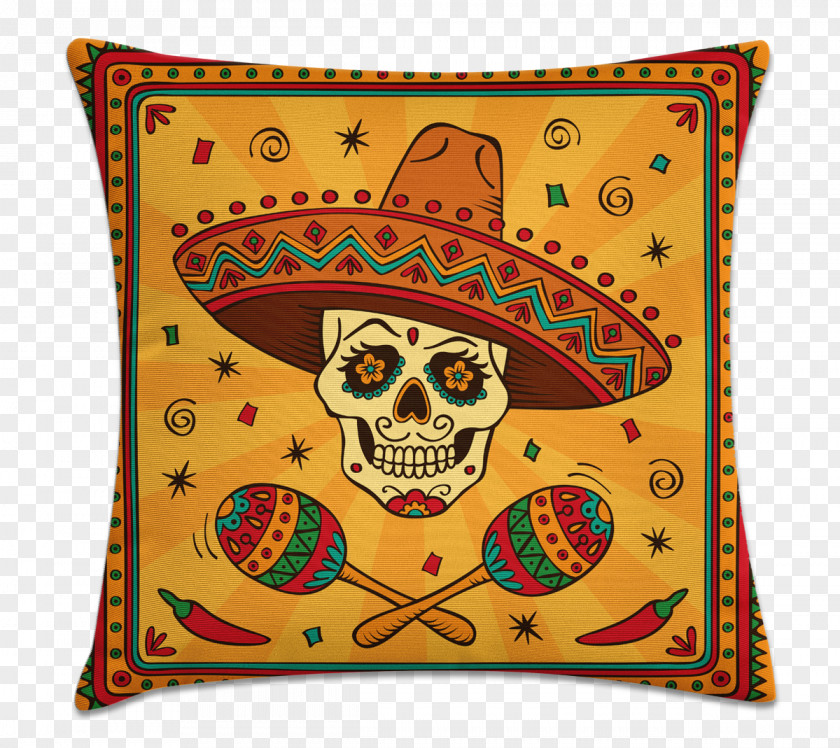 Caveira Mexico Mexican Cuisine Blanket Calavera Sticker PNG