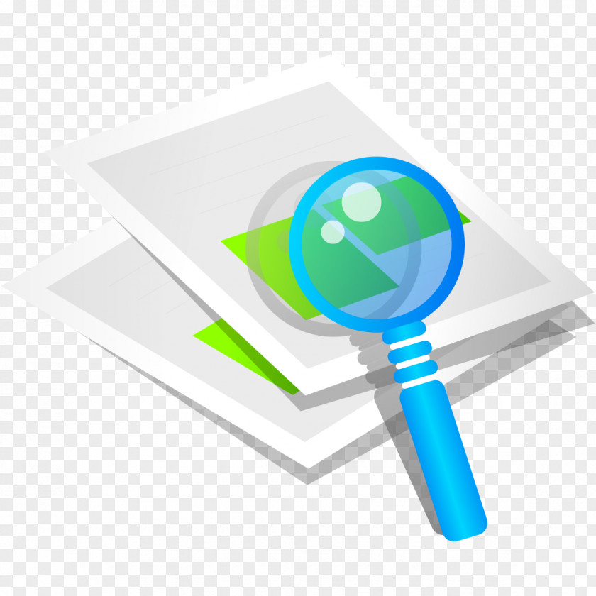 Paper With A Magnifying Glass A4 PNG