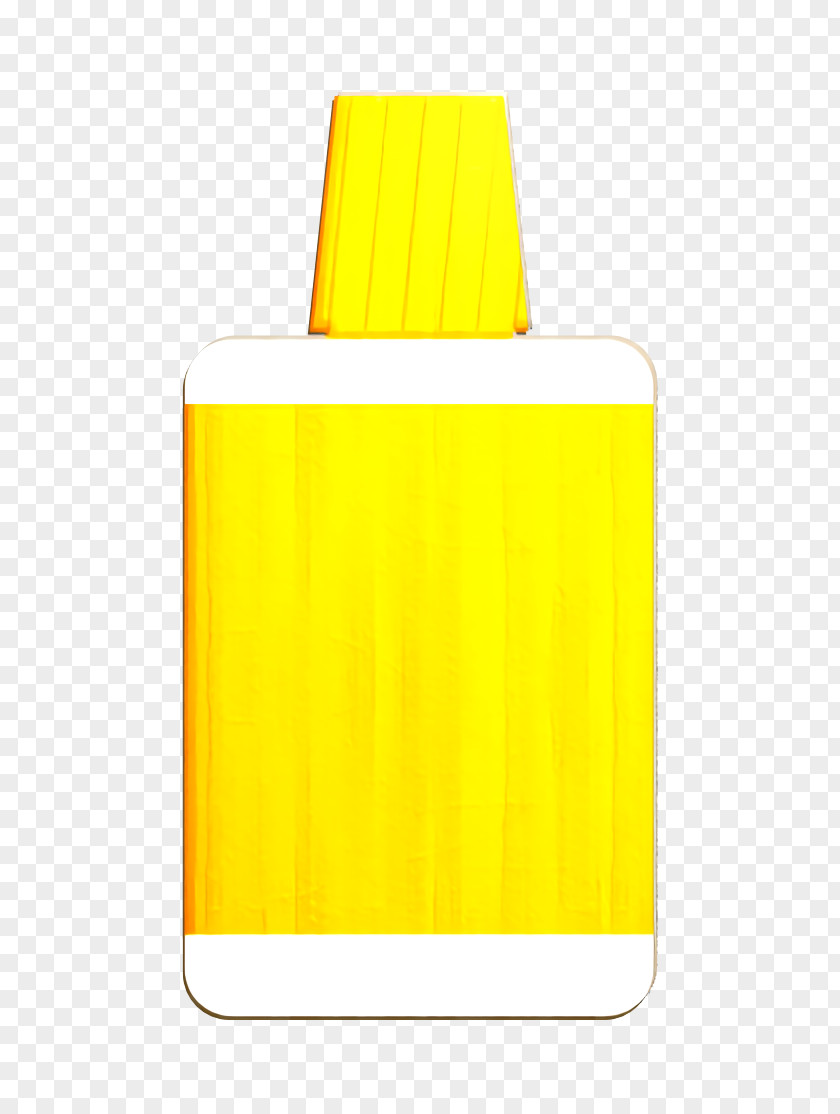 Rectangle Yellow Correction Icon Fluid Liquid Paper PNG