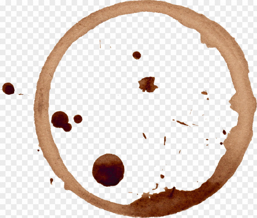 Six Coffee Ring Effect Food Stain PNG