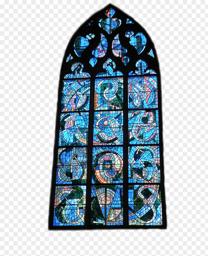 Church Glass Paintings Stained Cobalt Blue Material PNG