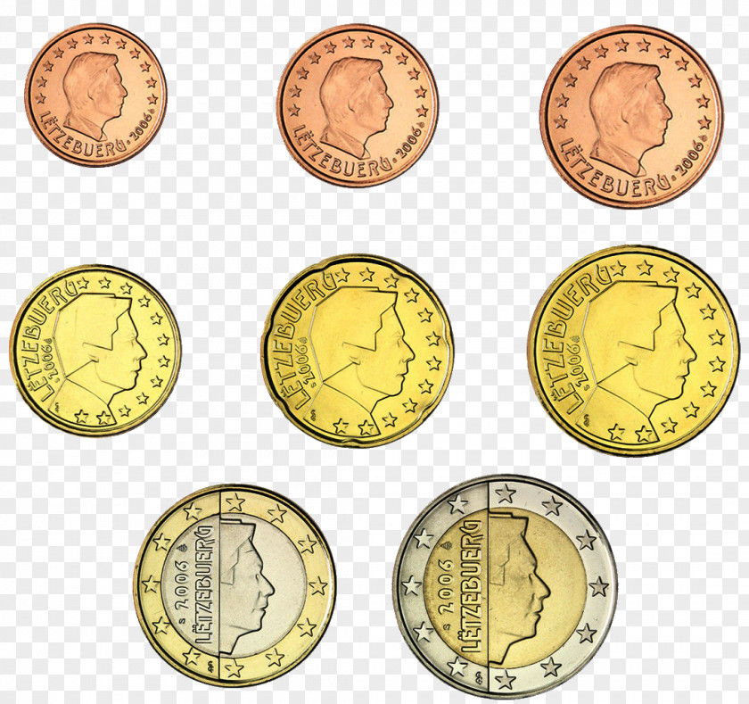 Coin Luxembourgish Euro Coins 2 PNG