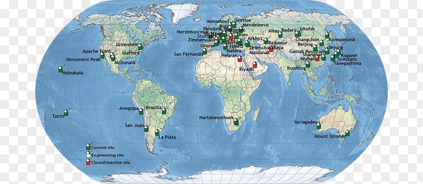 Divergent Beam ILRS Map Globe Satellite Earth PNG