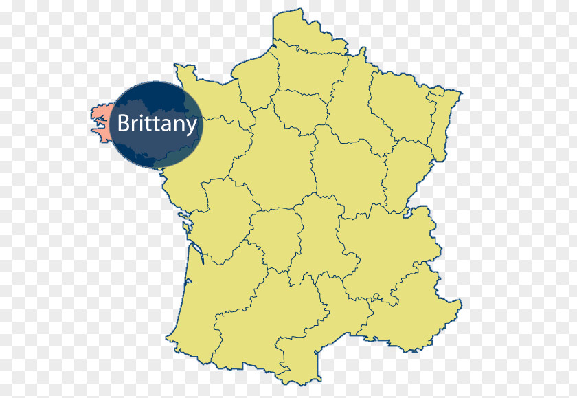 Map Regions Of France Brittany Blank Camargue PNG