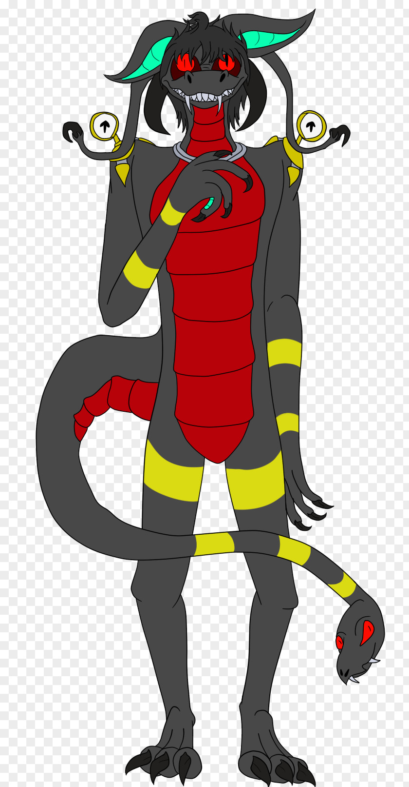 Ink Dragon Demon Costume Animal Clip Art PNG