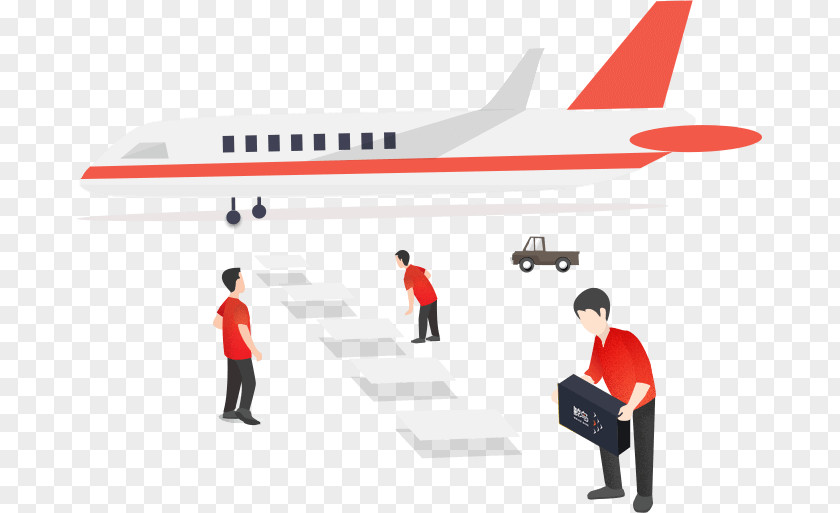 Narrow-body Aircraft Courier Air Travel Logistics PNG