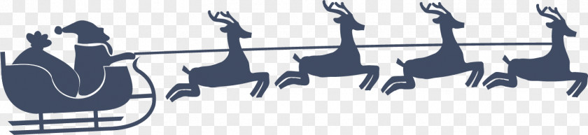 Santa Claus And Reindeer Christmas PNG