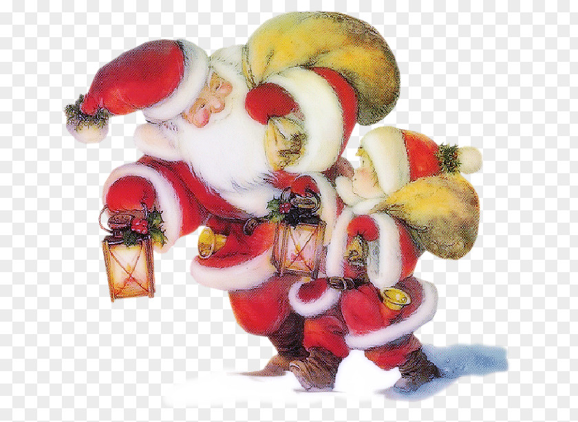 Santa Claus Christmas Ornament Child PNG