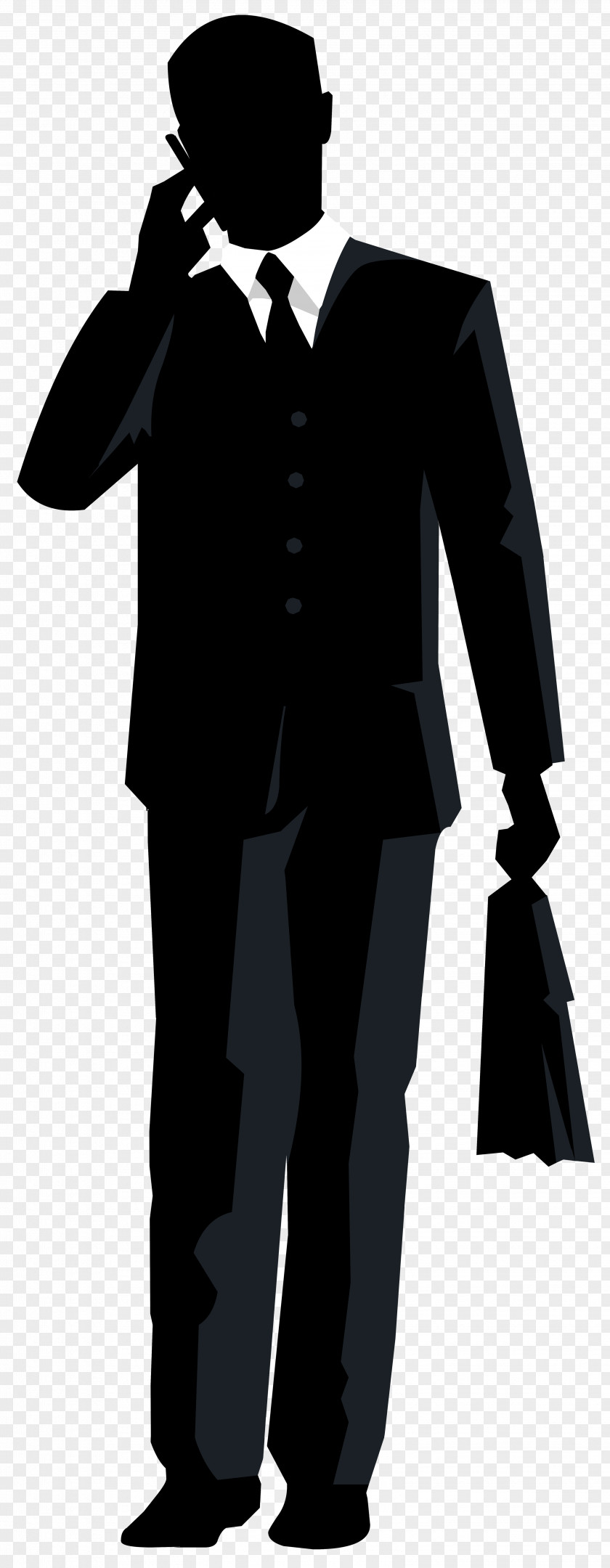 Businessman Silhouette Transparent Clip Art Image PNG