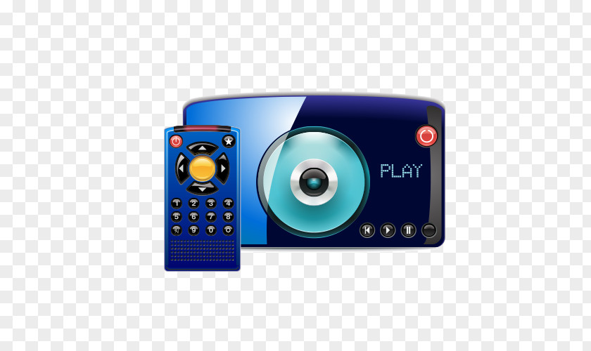 CD Player With Remote Control Home Appliance Clip Art PNG