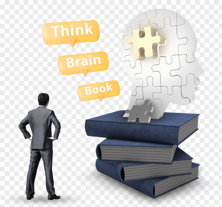 Creative Brain Learning Books Photos Poster PNG