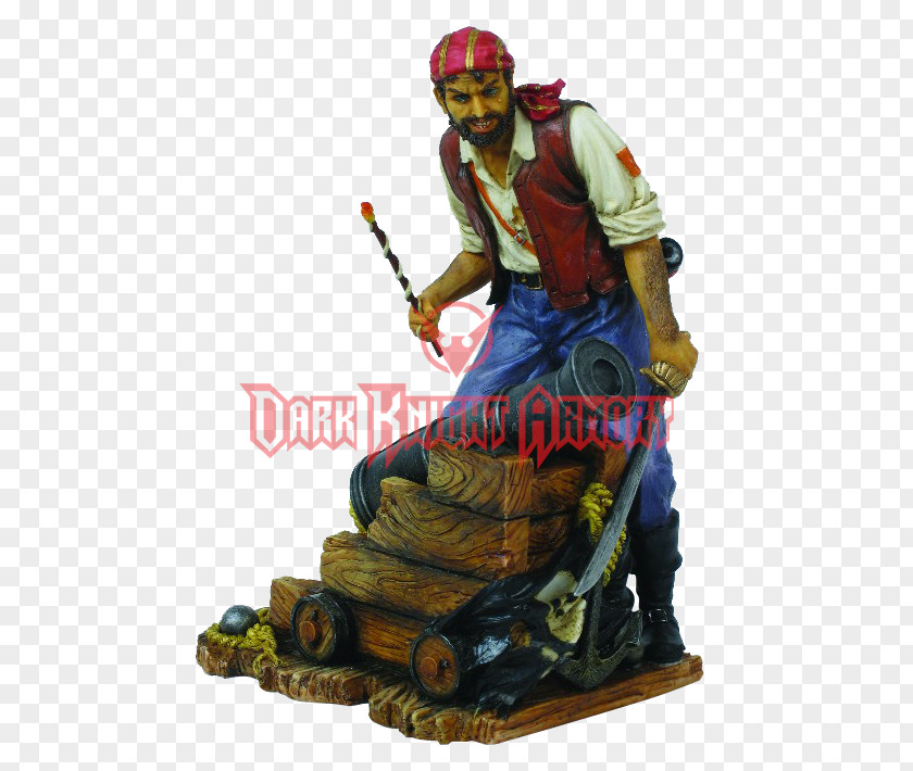 Low Poly Pirate Ship Figurine Statue PNG