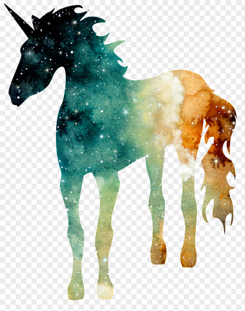 Unicorn Watercolor Painting Transparent PNG