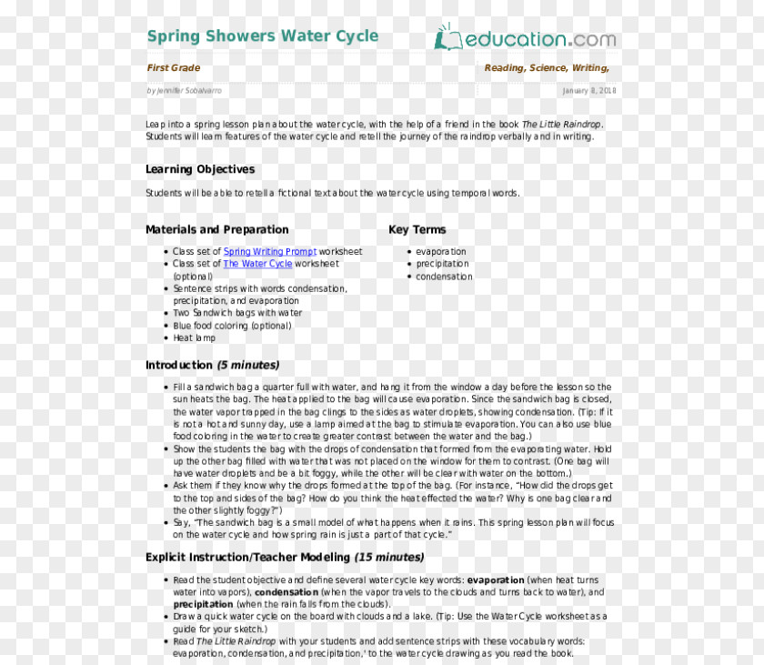 Water Plan Document Blog Letter Persuasion Résumé PNG